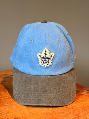 NHL Toronto Maple Leafs Two-Tone Blue and Gray Strapback Hat